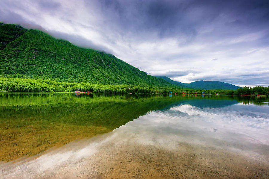 Alaskas Mirror Lake Photograph by Dee Browning