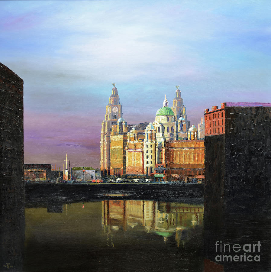 Architecture Painting - Albert Dock, Liverpool, 2008 by Trevor Neal