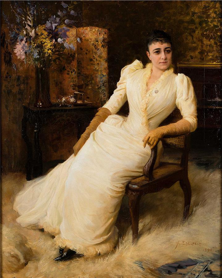 Albert Edelfelt, Madame Cohen Painting by Celestial Images