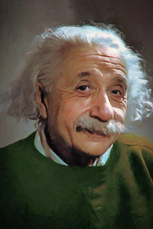 Albert Einstein - DWP1254982 Painting by Dean Wittle