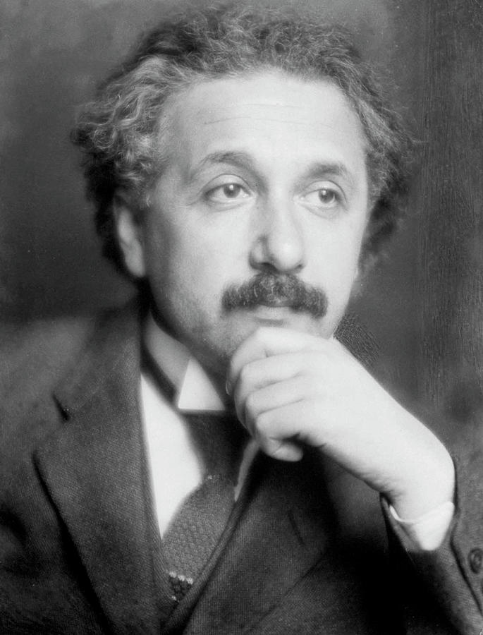 Black And White Photograph - Albert Einstein by Mansell Collection (E.O. Hoppe)