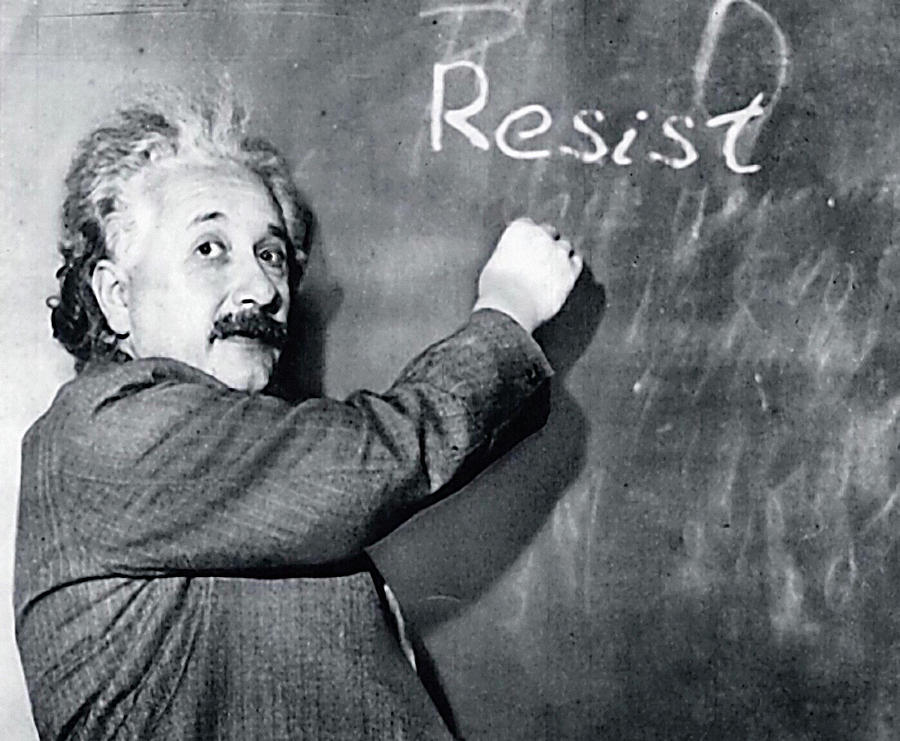 Albert Einstein Resistance Photograph by Susan Maxwell Schmidt