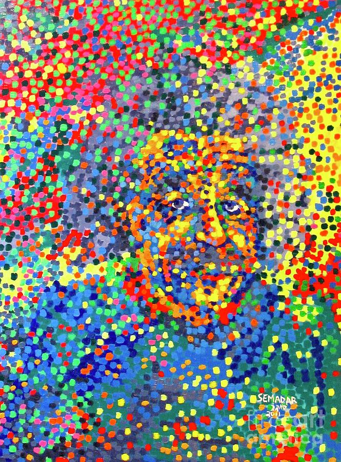Albert Einstein Painting by Santina Semadar Panetta