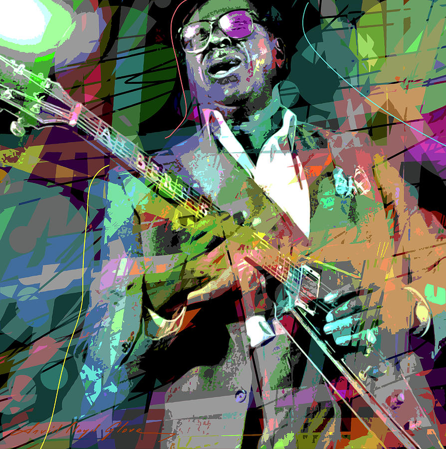 Albert King -  King Of The Blues. Painting
