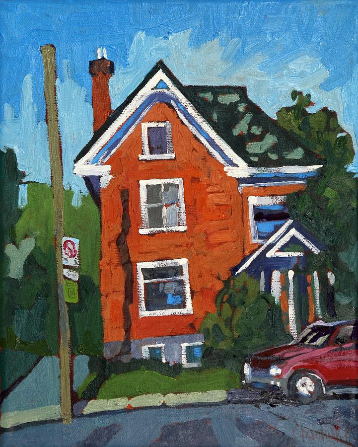 Albert Street Dorms Painting by Phil Chadwick