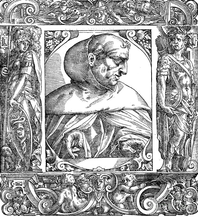 Albertus Magnus C1200-1280 German-born Drawing by Print Collector
