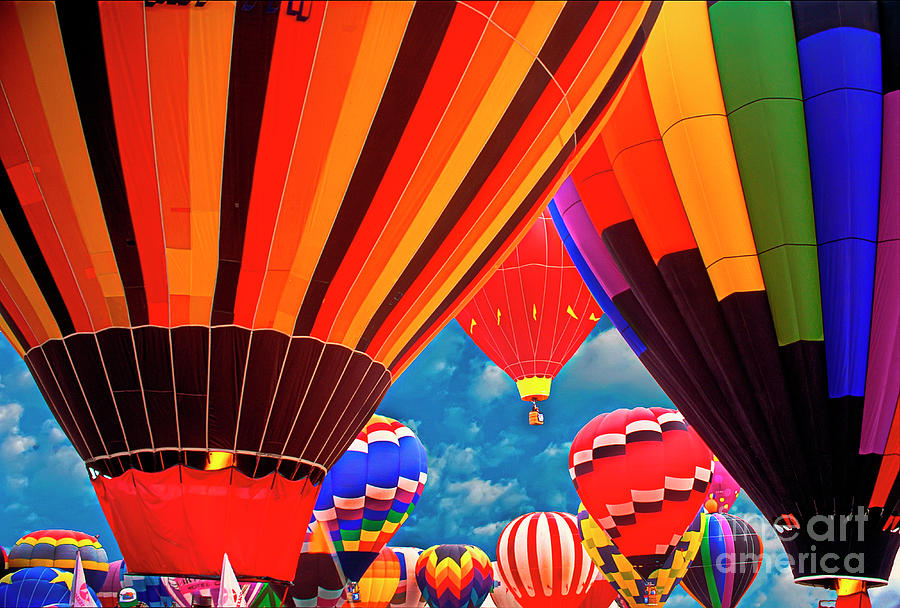 Albuquerque Hot Air Balloons Photograph by David Zanzinger
