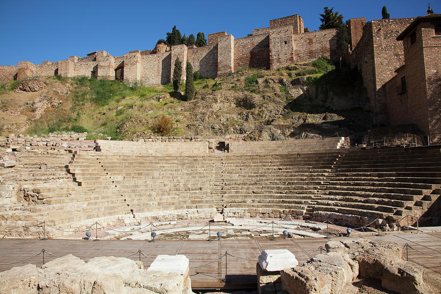 Alcazaba And The Amphitheatre Photograph by Peter Zoeller / Design Pics