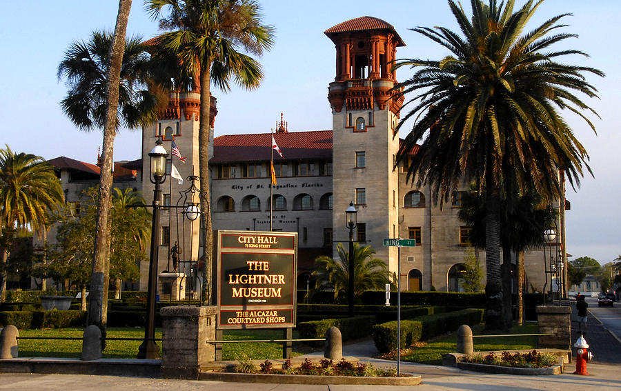 Landscape Photograph - Alcazar Hotel And Lightner Museum St. Augustine Fl. by David Lee Thompson Landscape Photograph - Alcazar Hotel And Lightner Museum St. Augustine Fl. by David Lee Thompson