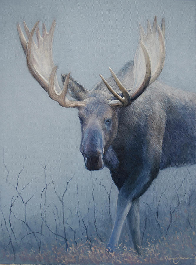 Moose Painting - Alces by James Corwin Fine Art