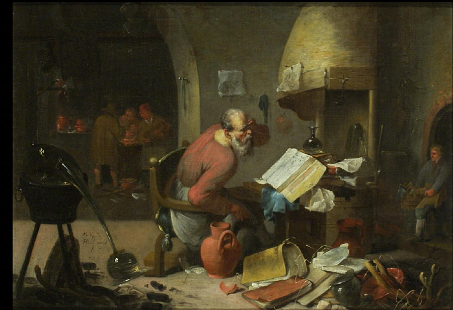 Alchemist at Work Painting by Mattheus van Helmont - Fine Art America