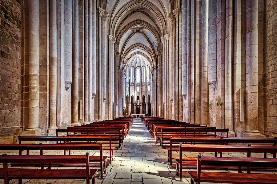 Alcobaca Monastery Interior - Portugal Photograph by Stuart Litoff