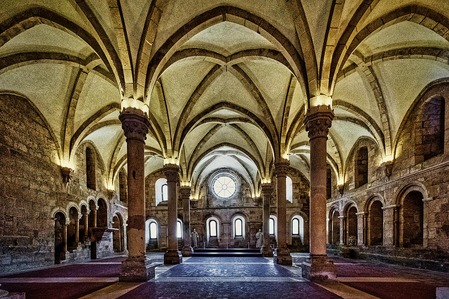 Alcobaca Monastery Refectory - Portugal Photograph by Stuart Litoff