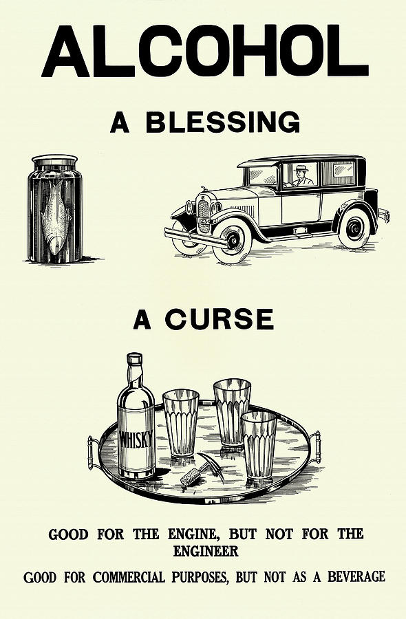Alcohol; A Blessing, A Curse Painting by Unknown Alcohol; A Blessing, A Curse Painting by Unknown