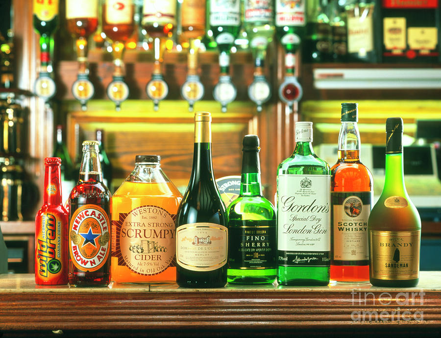 Alcoholic Drinks Photograph by Martyn F. Chillmaid/science Photo Library