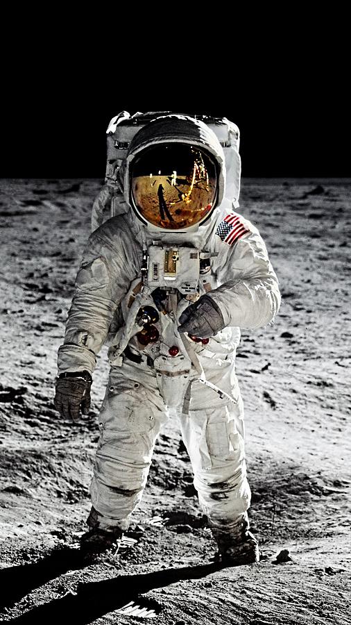 Aldrin on the Moon Photograph by Weston Westmoreland