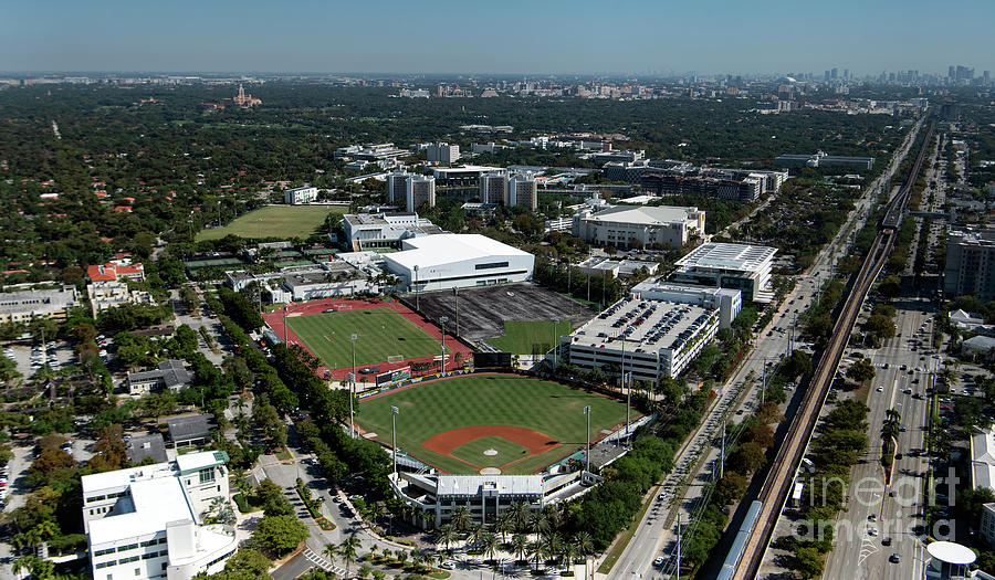 Alex Rodriguez Park Baseball Field at the University of Miami Ca by David  Oppenheimer