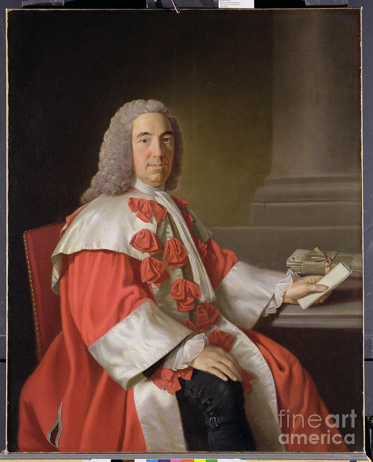 Alexander Boswell, Lord Auchinleck, C.1754-55 Painting by Allan Ramsay