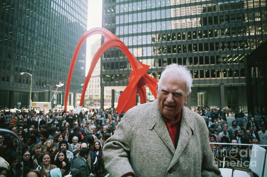 Alexander Calder At Dedication Photograph by Bettmann