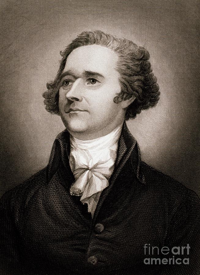 Alexander Hamilton, American Statesman Painting by American School