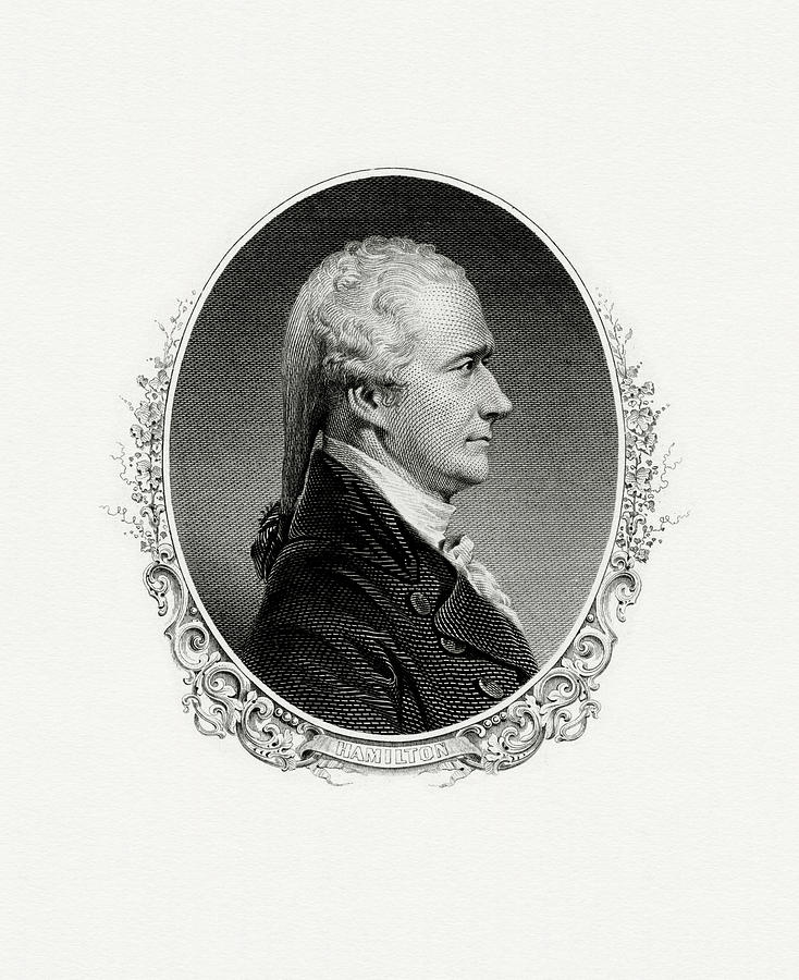 Portrait Painting - Alexander Hamilton by The Bureau of Engraving and Printing