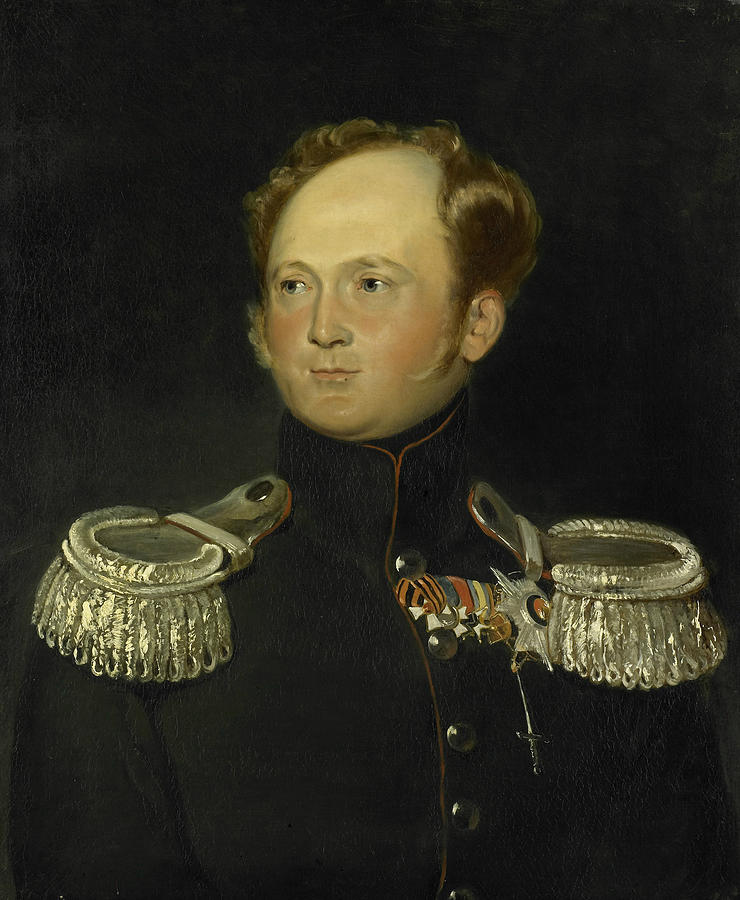 Alexander I of Russia Painting by Carl Gustaf Hjalmar Morner