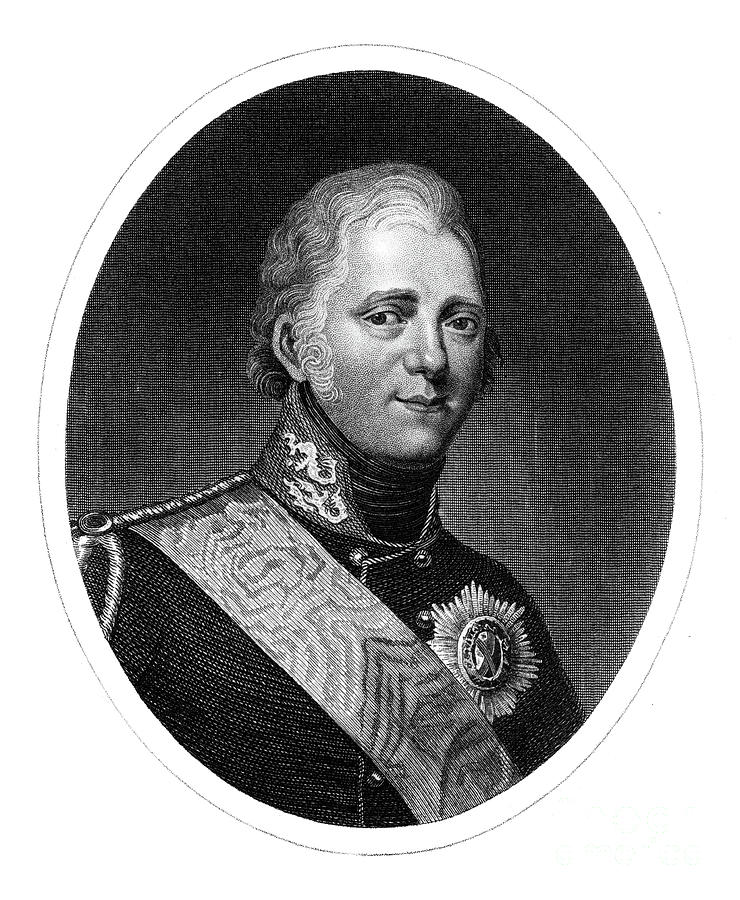 Alexander I, Tsar Of Russia Drawing by Print Collector