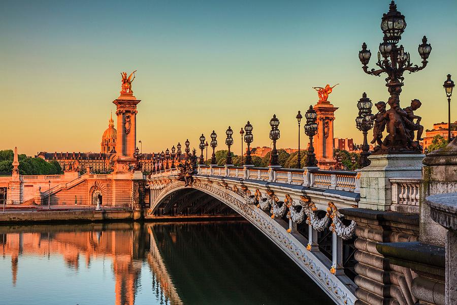 Alexander IIi Bridge In Paris Digital Art by Alessandro Saffo