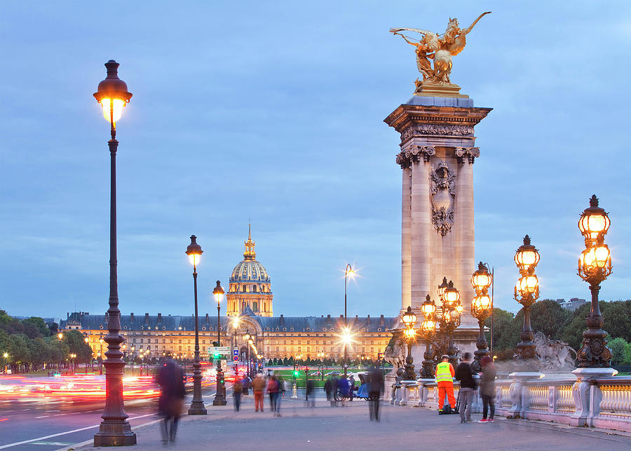 Alexander IIi Bridge In Paris Digital Art by Luigi Vaccarella