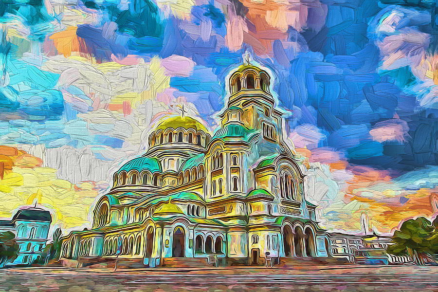 Alexander Nevsky Cathedral, Sofia Painting by Nenad Vasic - Fine Art ...