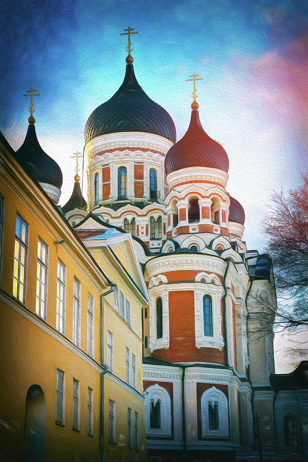 Architecture Photograph - Alexander Nevsky Cathedral Tallinn Estonia  by Carol Japp