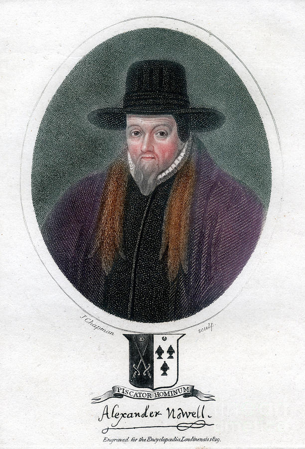 Alexander Nowell, English Clergyman Drawing by Print Collector