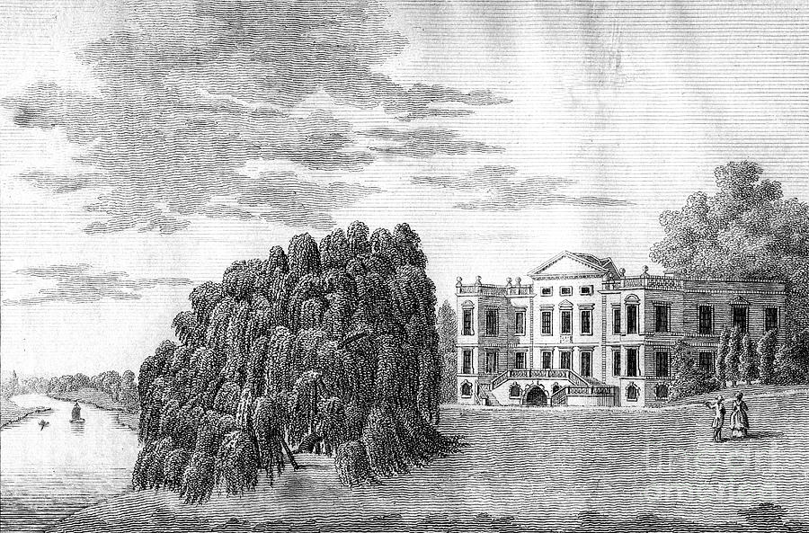 Alexander Popes Villa At Twickenham Drawing by Print Collector