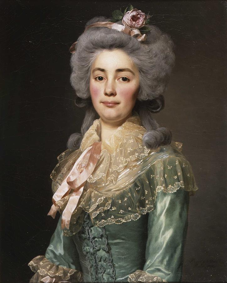 ALEXANDER ROSLIN 1718-1793 Portrait presume by Mademoiselle de Fontenay ...