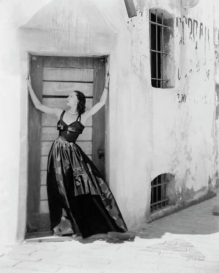 Alexandra Danilova Posing In A Doorway Photograph by George Platt Lynes