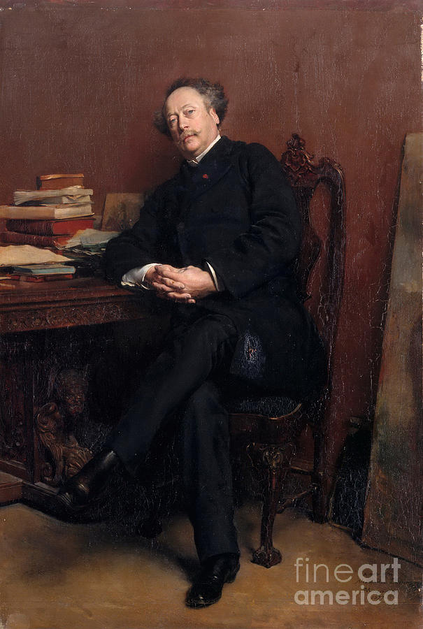 Alexandre Dumas, Fils 1824-1895. Artist Drawing by Heritage Images