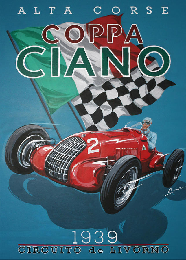 Alfa Corse Coppa Ciano 1939 Digital Art by Carlos V - Fine Art America