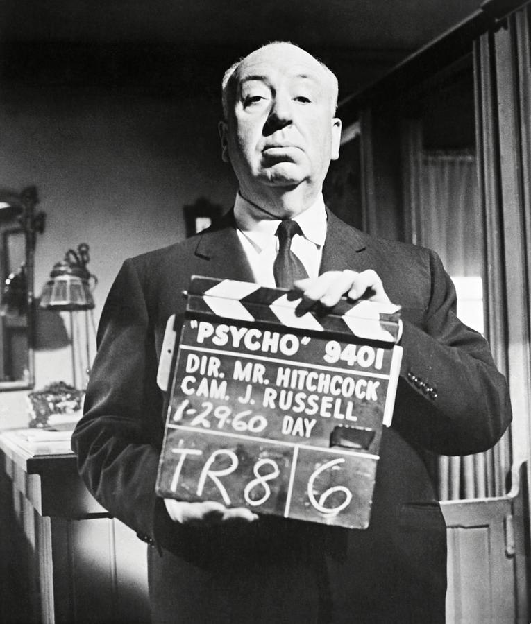 ALFRED HITCHCOCK in PSYCHO -1960-. Photograph by Album