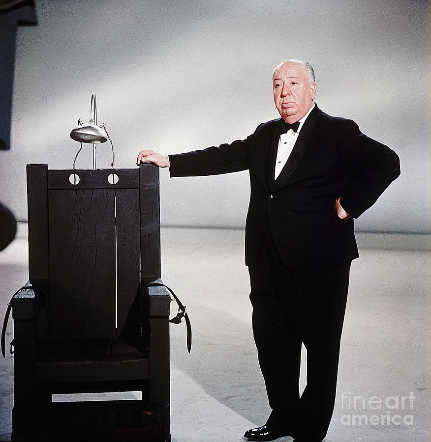 Alfred Hitchcock Stands With Electric Photograph by Bettmann