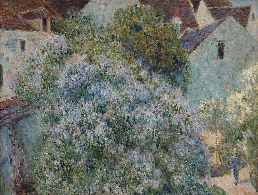 Alfred Sisley 1839 - 1899 THE LILAC IN MY GARDEN Painting by Celestial Images