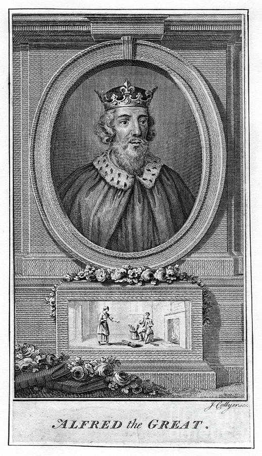 Alfred The Great, 18th Century. Artist Drawing by Print Collector