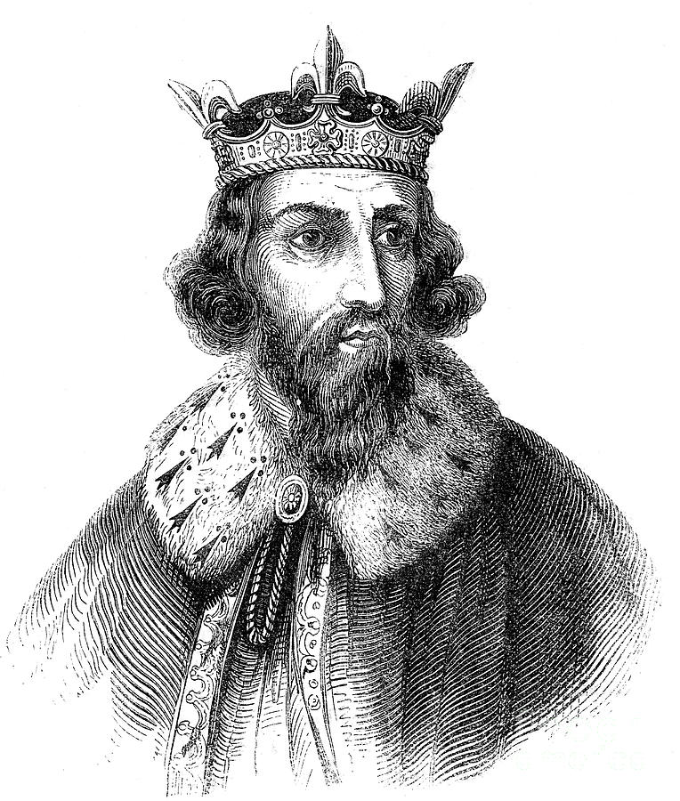 Alfred The Great 849-899, Anglo-saxon Drawing by Print Collector