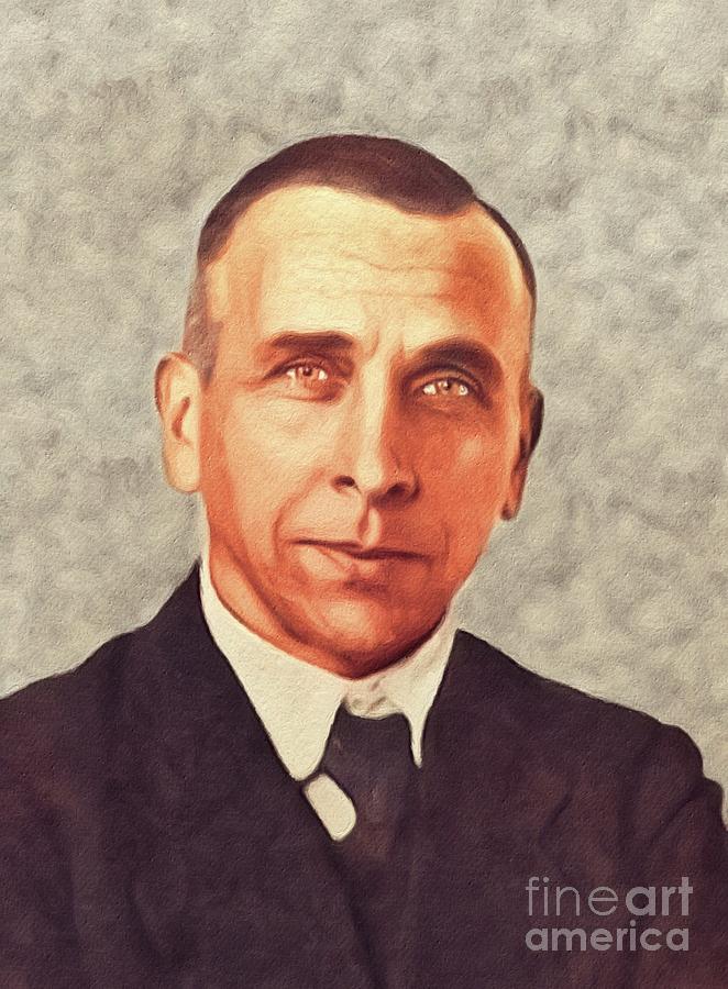 Alfred Painting - Alfred Wegener, Famous Scientist by Esoterica Art Agency