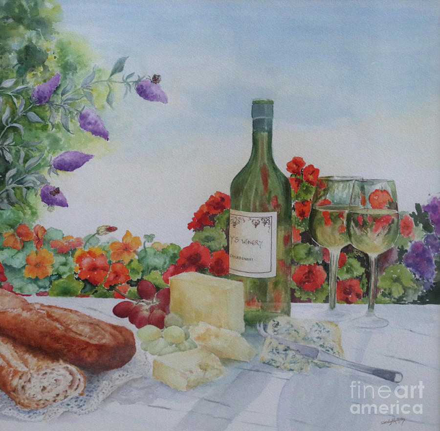 Alfresco Lunch Painting by Wendy Griffiths - Fine Art America