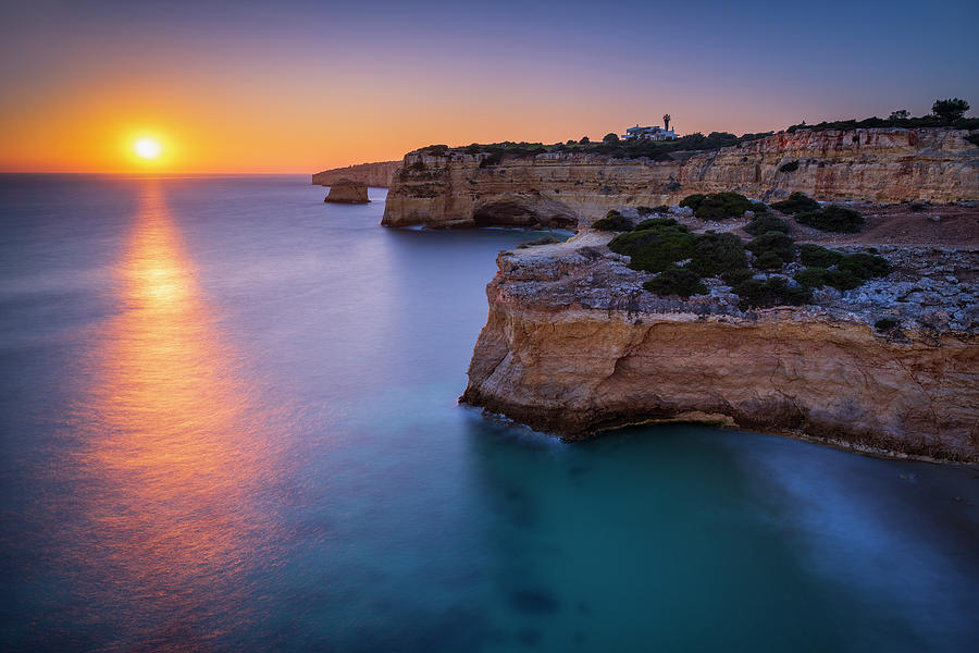 Sunset Photograph - Algarve Headlands by Michael Blanchette Photography