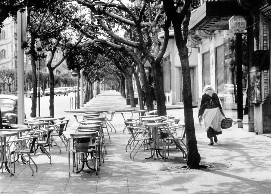 Algerian War  Deserted Cafe In Algiers Photograph by Keystone-france