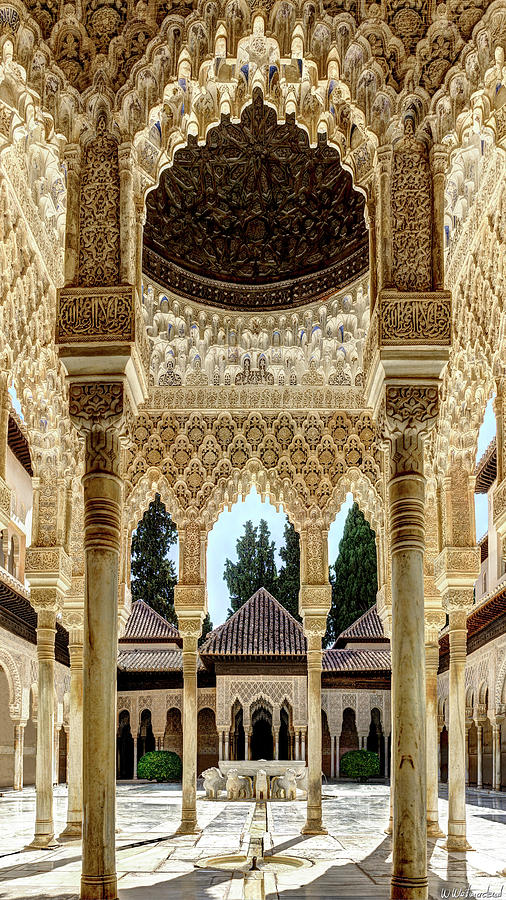 Alhambra Court of the Lions 07 Photograph by Weston Westmoreland Pixels