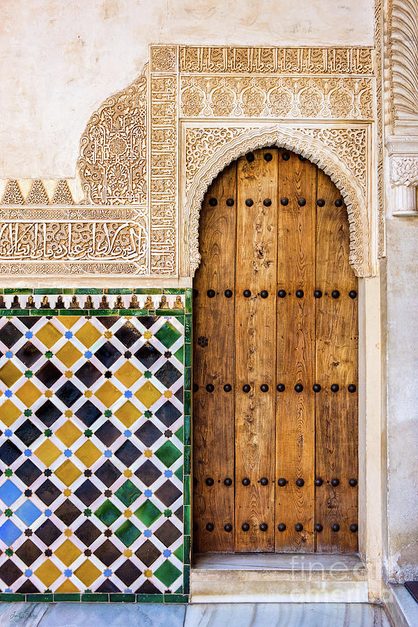 Alhambra door  Photograph by Juan Carlos Ballesteros