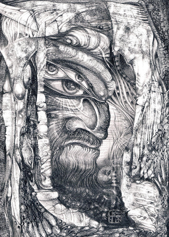 Fantasy Drawing - Ali Baba by Otto Rapp
