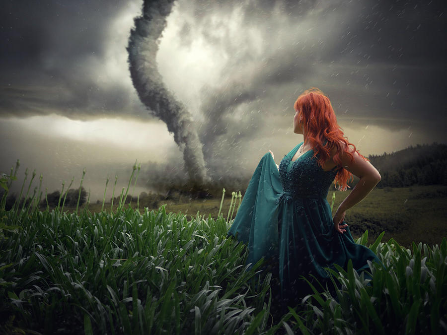 Fantasy Photograph - Alice In The Storm. by Paulo Dias